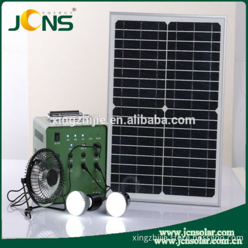 JCNS Small rechargeable led home lighting 12V 50W mini solar energy system